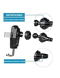 ANNKOO   Cargador de coche inalámbrico de 10 W de gravedad, carga rápida, compatible con Samsung Galaxy S9 S9 Plus S8 y Phone X XS XS Max