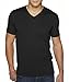 Next Level Men's Premium Sueded Short Sleeve V-Neck T-Shirt, M, BLACK