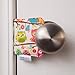 The Original Cushy Closer Door Cushion- Olivia - Owls | No More Noisy Doors! | Door Latch Cover- Baby Safety for Quiet Doors-Child Proofing