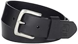 John Deere Men's Bridle Leather Belt, Black, 34