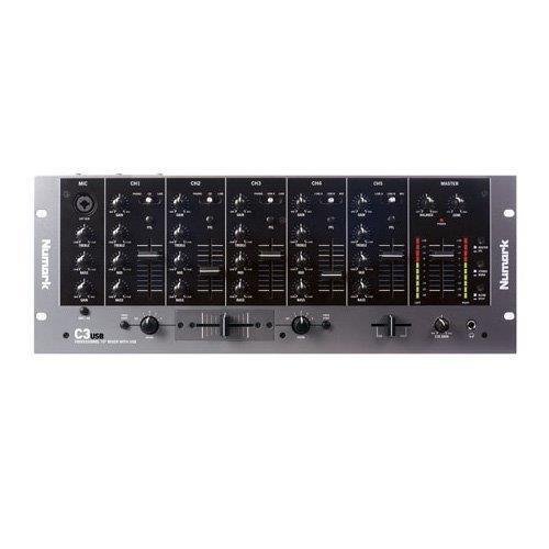 Numark C3USB Five-Channel Mobile DJ Rack Mixer with USB I/O