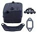 Haishine Exhaust Muffler Bracket Gasket Kit for Husqvarna 365 371 372 XP 385 390 XP Chainsaw Parts