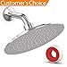 ViVer Shower Head Nine Inch Certified Shower Heads Adjustable High Pressure Rain Shower Head Easy Installation no Tools Required Chrome