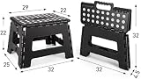 BozexPro 9 Inch Folding Step Stool Non-Slip Portable 250lb Capacity Kitchen view 3