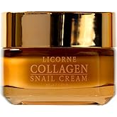 LICORNE Snail Collagen Repair Cream, Daily Face Moisturizer with Snail Mucin & Collagen, Anti-Aging Firming Cream for Wrinkles & Dry Skin, Hydrating Korean Skincare for Day & Night, 1.69 fl oz