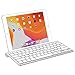 OMOTON Ultra-Slim Bluetooth Keyboard with Sliding Stand,Compatible with iPad 10.2/9.7, iPad Air 10.5, iPad Pro 11/12.9, iPad Mini 5/4, iPhone and Others,White
