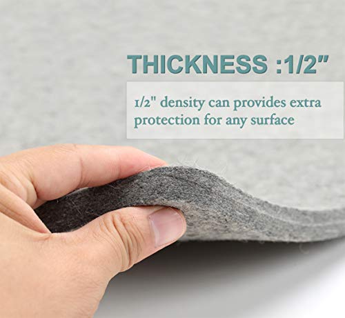 Zipcase Wool Pressing Mat for Quilting -17 inches Ã—17 inche 100% Wool Iron Pad, Suit for Cloth Ironing,Vinyl Heat Transfer Pressing - Smooth Ironing Mats for Table Holds Quilting in Place -Flat Seams