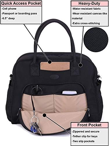 Lily & Drew Carry On Weekender Overnight Travel Shoulder Bag for 15.6 Inch Laptop Computers for Women 5 Lily & Drew Carry On Weekender Overnight Travel Shoulder Bag for 15.6 Inch Laptop Computers for Women