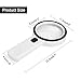 30X High Power Handheld Magnifying Glass, Double Glass Lens Jumbo illuminated Magnifier Glasses with Led Light and UV Light, for Reading, Soldering, Inspection, Coins, Jewelry, perfect for Macular Deg