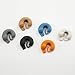 QLL Very Cute and Functional Kitty Drink Markers, Set of 6 Glass Markers