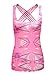 Queenie Ke Womens Sport 2 In 1 Tank Top Criss-Cross Straps Wild Tank