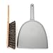 Iris Hantverk Dustpan & Brush Set, Handmade, Grey