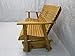 4 Foot Cedar Porch Glider, Stained Finish, Amish Crafted