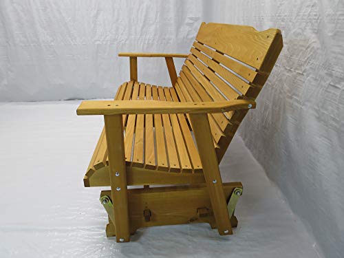 Kilmer Creek 4' Cedar Porch Glider W/stained Finish, Amish Crafted - Thumbnail 2