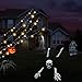ALLADINBOX Halloween Creepy Graveyard Décor Groundbreaker Realistic Skeleton Bones and Skull(Include Skull, Hands, Legs, arms and feet with Lawn Stakes) for Outdoor Party, Life Size