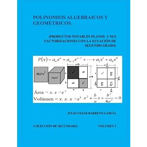 Polinomios Algebraicos y Geometricos (Productos Notables Planos y Factorizacion): Productos Notables en el Plano y sus factorizaciones con la Ecuacion