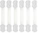 Baby Ziz Baby Safety Cabinet locks | 6 Pack White 2 EXTRA 3M Adhesive Adjustable Strap Latches for Washer Dryer Fridge Oven Toilet Appliance Drawer | Door Child Safety Cabinet Locks Child Safety Lock