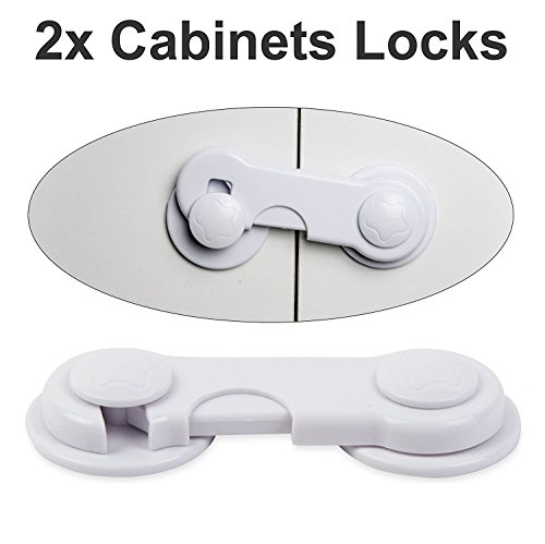 Kids Home Set for Furniture (33-pack),12 Plug Protectors,8 Corner Guards,6 Secure Strap Latches,2 Door Stoppers,2 Cabinets Locks,2 Drawer Locks,1 Toilet Lock,Easy to Install