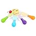 oobest Multi-Colored Cheese Knives Set Pizza Knives 4 Pieces Stainless Steel Light-Handed Knives