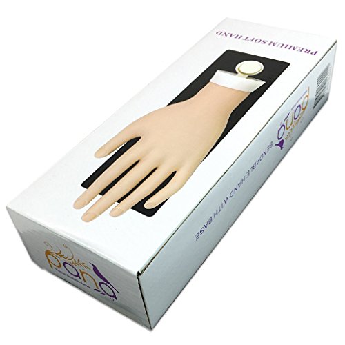 Pana Brand Bendable Flexible Mannequin Display Hand Tool for Nail Art Training Practice with Wall Hanger Holder