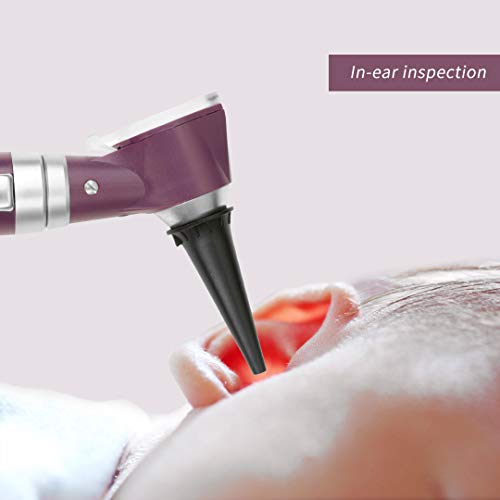 SCIAN Otoscope Kit 3X Magnification,8 Speculum Tips Size Ear Care