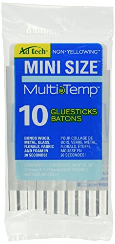 Ad Tech Multi Temp Mini Glue Sticks-4x.28\" 10/Pkg.