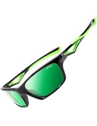ATTCL TR90 Unbreakable Polarized Sport Kids Sunglasses For Boys Girls Age 3-10 Child JDRW001 black+Green