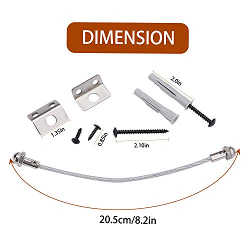 Anti Tip Strap Furniture Anchor Wall Stainless Steel Baby Proofing