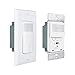 EverElectrix 4 Pack Motion Sensor Light Switch, Neutral Wire Required, Single Pole Only (Not 3-Way), Indoor in-Wall Occupancy Sensor with Wall Plate, Adjustable Timer, Title 24, UL Certified, White