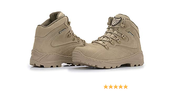 Bota Adventure Cano Curto Baixo Desert Tan Couro Areia | Amazon.com.br