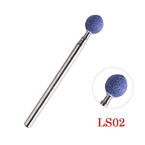 1PCS Blue Color Ceramic Stones Nail Drill Bits Rotarry Cleaning Cutter Electric Nail Art Manicure Mill CHLS01-07 LS02