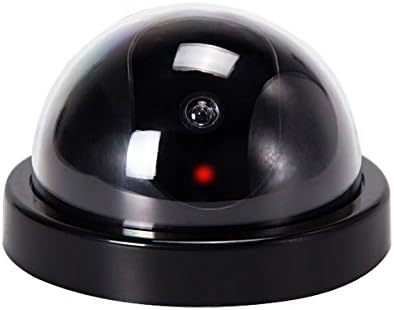 JOOAN Fake/Dummy Dome Security Camera Hemisphere Type Home/Store Surviellance Equipment with Twinkle Red Led