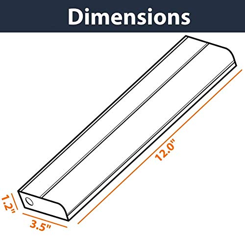 LED Under Cabinet Lighting - 4.5 Watt, 12" Inch, 3000K or 4000K Switchable, Dimmable, CRI>90, Metal Hard Wired Light, 12in - Thumbnail 3