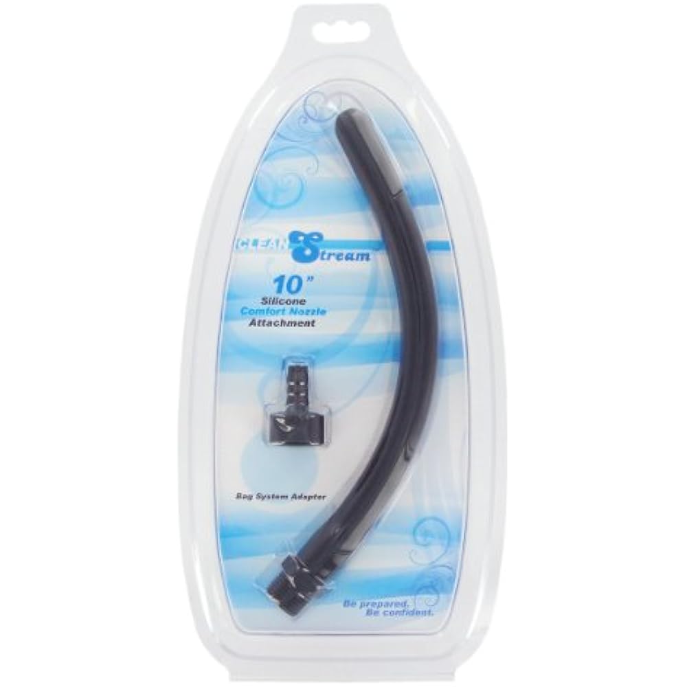 Cleanstream 10 Silicone Comfort Nozzle Attachment For Bag Shower Enema