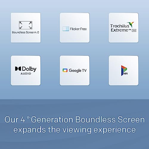 Skyworth 65-Inch UE7600 Series LED 4K UHD Google TV, HDR10, Dolby Audio, Bezel-Less Design, Ultra-Slim, Bluetooth Remote, Smart TV with Chromecast and Google Assistant Built-in (65UE7600, 2023 Model)