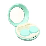 Transer Macaron Contact Lens Case Double Box Mini Beauty Pupil Rre Box (Blue)