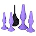 Upinva Sexy Toys 5PCS Anal Plug Set Medical Silicone Enema Bulb Clean Anal Silicone Douche for Men Women