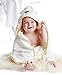 Baby Bath Gift Set: Bamboo Hooded Towel + 6 Washcloths + 2 Suction Cup Hooks + Baby Massage Ebook by BabyVoice