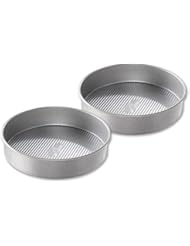 USA Pan Bakeware Round Cake Pan, 9 inch, Nonstick & Quick Release Coating, Made in the USA from Aluminized Steel, Set of 2