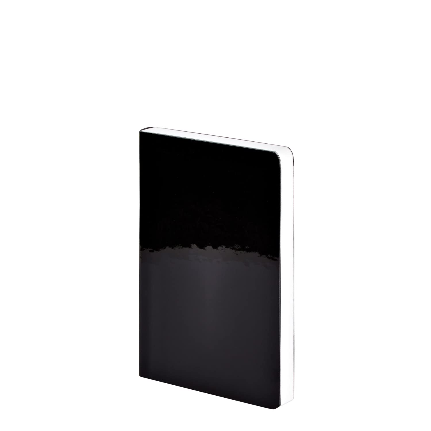 Nuuna Notebook A6 | Candy S - Black | Dotted Journal | 2.5 mm Dot Grid | 176 Numbered Pages | 120 g Premium Paper | Glossy | Sustainably Produced in Germany