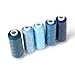 Tinksky 30pcs Polyester Yarn Coils Sewing Quilting Threads Tailoring Supplies (Random Color)