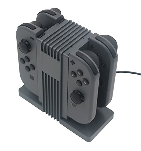 J&TOP 4 in 1 Joy-Con Charge Dock for Nitendo Switch with USB-C Cable - Thumbnail 3