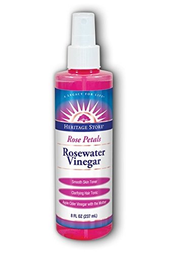 Heritage Store Heritage Store Rosewater Vinegar, Spray, Rose (btl-plastic) 8oz, 8 Fluid Ounce