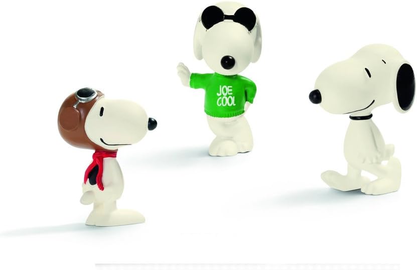 Charlie Brown Snoopy Peanuts Movie Action Figures Set of 3 Snoopy Characters