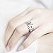 SUNDAY ROSE Sundayrose Feather Ring 925 Silver Vintage Plume Adjustable Opening Band Ring