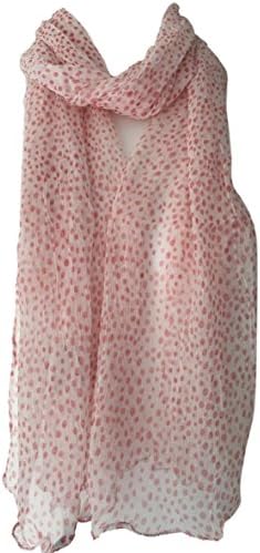 Purple Possum Polka Dot Scarf Crinkle Chiffon Style Lightweight Skinny Scarf Ladies Womens Spotty Spotted Dots Dotty Print