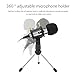 Professional Condenser Microphone, Plug &Play Home Studio microphones for iphone Android Recording PC Computer Laptop Podcasting Mini Desktop MIC Stand dual-layer acoustic filter by XIAOKOA