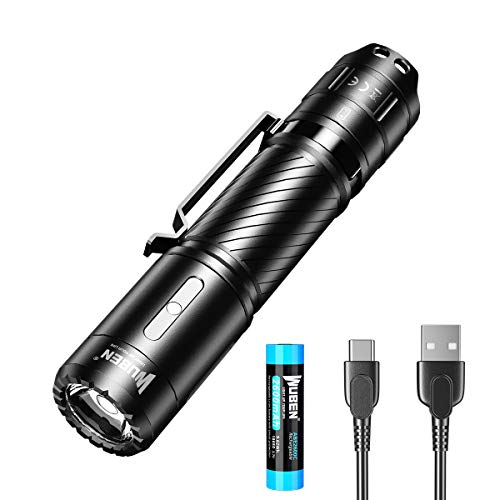 WUBEN C3 Pocket Flashlight Rechargeable 18650 Battery Powered LED