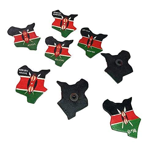 Handmade Map of Kenya/Kenyan Flag Refrigerator Fridge