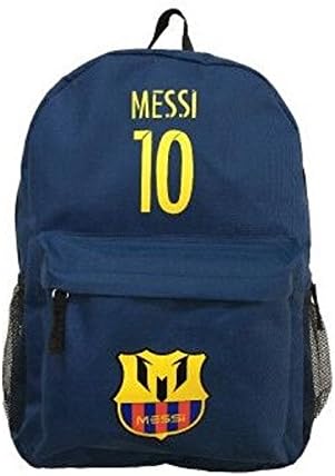 Barcelona Messi #10 Soccer Backpack School Bag Gift Dimensions H 16.3 x W 11.8 x D 5.9 in